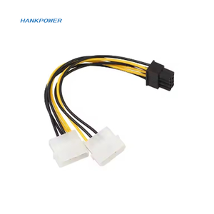 Cable de alimentación de tarjeta de vídeo 8P a Dual 4P de 17cm <span class=keywords><strong>Y</strong></span> Splitter 8Pin <span class=keywords><strong>PCI</strong></span> <span class=keywords><strong>Express</strong></span> a Dual 4Pin Molex Cable de alimentación de tarjeta gráfica - Product Image 2