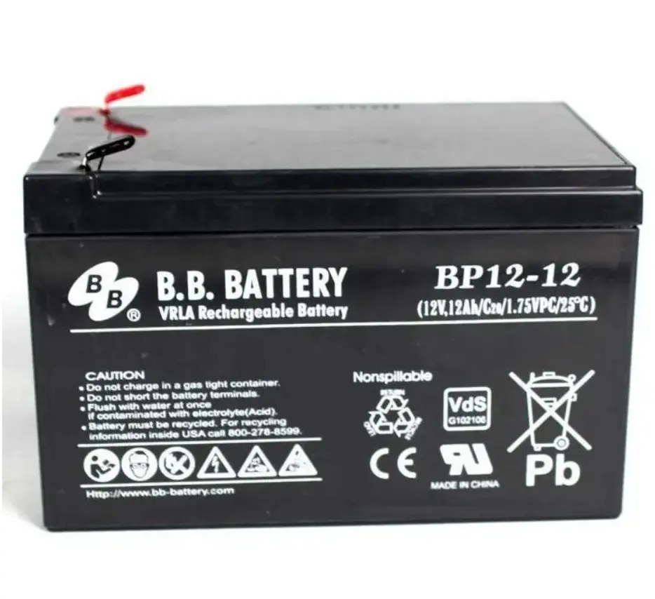 BB-Batterie BP12-12 12 V 12 AH UPS Bleisäure-Batterie, 12 V Bleisäure-Batterie, Bleisäure-UPS-Batterie 12 V 12 AV
