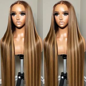 Perruque Lace Front Transparente en Cheveux Humains, avec Baby Hair, Perruque Lace Front HD Highlight, Perruques Lace Front Vierge Sans Colle Couleur Ombré <span class=keywords><strong>Blond</strong></span> - Product Image 2