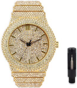 Reloj de Diamantes Completamente Cubierto de Diamantes para Hombre - Product Image 1