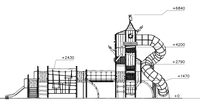 Équipement de parc d'attractions pour enfants et adolescents, grand château en bois personnalisé, équipement de jeu en plein air, équipement de jeu naturel