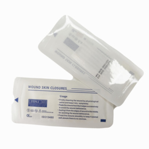 चिकित्सा उपभोग्य सामग्री दर्द रहित स्व-चिपकने वाला घाव बंद पट्टी जिपर टाई त्वचा उपकरण - Product Image 6