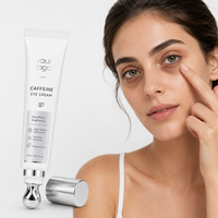Roll-on éclaircissant à la caféine pour les cernes et les ridules, applicateur de massage rafraîchissant, formule douce, crème contour des yeux