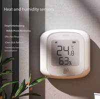 Capteur intelligent de température et d'humidité Zigbee, détecteur numérique avec surveillance à distance WiFi pour la domotique