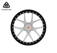 Rines Forjados 722Auto Monoblock con Diseño de Tapa Central para Autos de Pasajeros, de 18, 19, 20 y 21 Pulgadas, 5x112, 5x120, 5x130, de Aleación de Aluminio