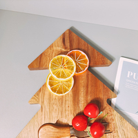 Plateaux décoratifs de Noël en marbre et bois, écologiques et minimalistes, pour la cuisine, le camping, planches à découper, planches à fromage, pour servir les aliments