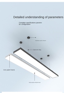 Lumière fantaisie pour la maison Zhongshan éclairage suspendu moderne 70W Led lumière linéaire/led suspension/éclairage de luxe, lampe nordique, lustre - Product Image 3