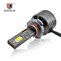 Phares LED de voiture haute puissance Diinii L6-9005 30000LM 300W 12V 6000K H4/H7/H11 9005 en aluminium avec tube en cuivre triple universel