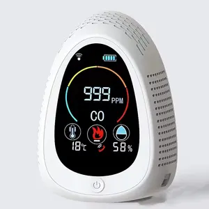 Indoor air quality detector Real time Tuya WiFi LCD Digital Display CO detection Alarm home security carbon monoxide detector