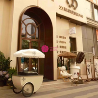 Nouveau chariot mobile Yicheng en acier, moderne et compact, pour snacks de rue, mini-glaces pilées, chariot de restauration, camionnette, remorque - En promotion