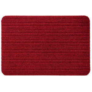 TPE Anti Slip Doormat Striped Polypropylene Carpet Absorbent Wear Resistant Machine Washable Entrance Mat Rectangle Grey Wine - Product Image 2