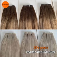 Fasimei Extensions de cheveux humains européens slaviques bruts brésiliens double tirage triple volume Genius Weft pour revendeurs
