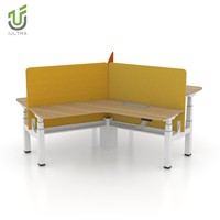 IULTRA Design moderne en forme de V plateau de clavier de bureau debout support de bras de moniteur électrique pour la frappe ergonomique caractéristiques attachables
