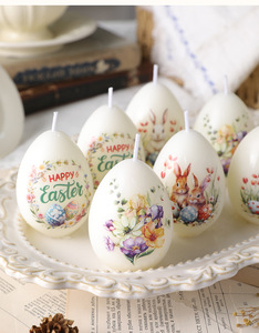 New Easter Egg Shell Scented <b>Candle</b> Easter Egg Decor Gift <b>Candle</b> Animal Print Aromatherapy Home Atmosphere Ornament - Product Image 6