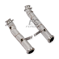 Collecteur d'échappement direct personnalisé pour Mercedes-Benz W205 W213 C43 E43 E400 3.0T en acier inoxydable isolé – Tube de test pour amélioration de puissance