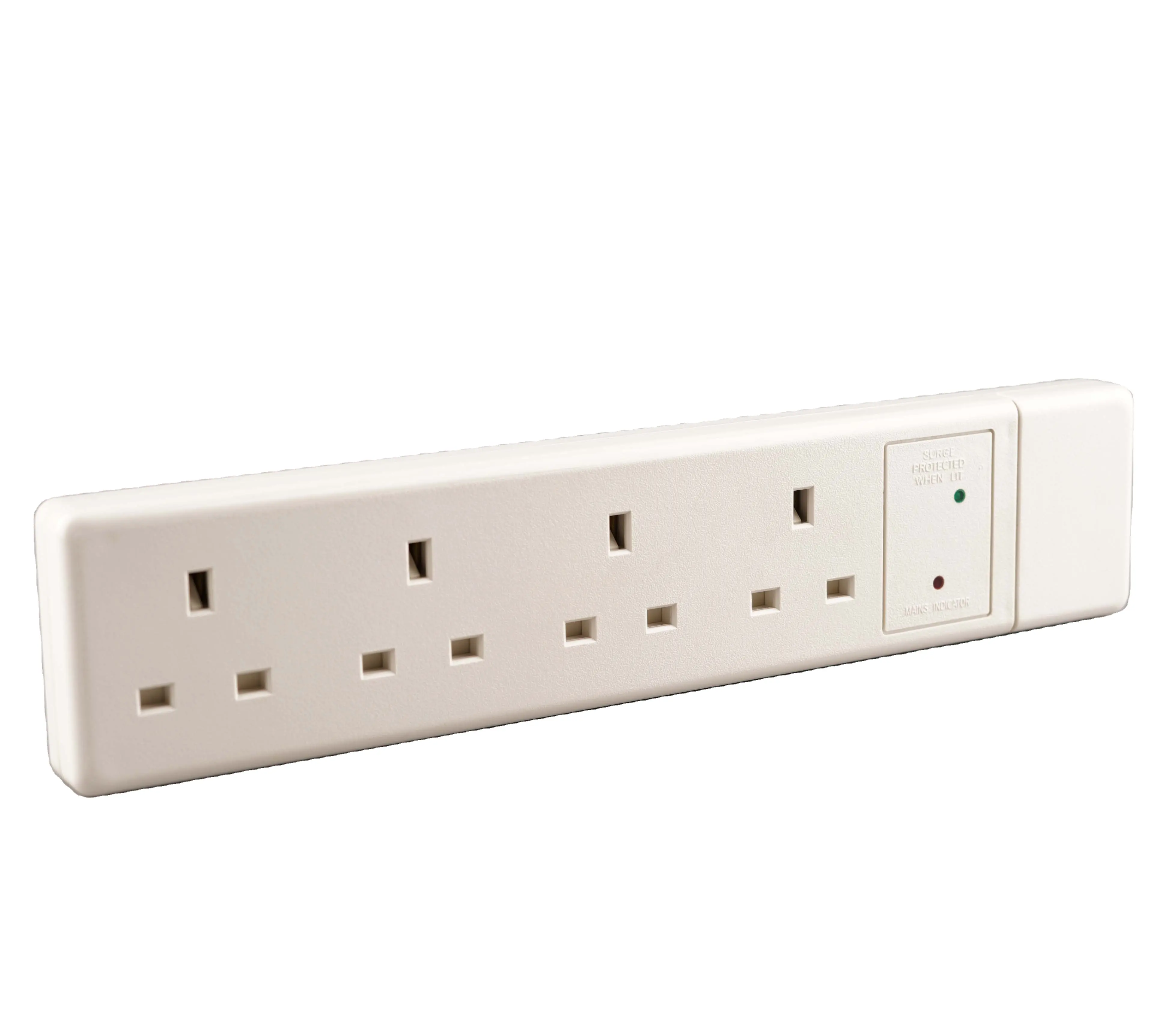 WK 13A 4-Way Unfused Extension Cord With Surge Protection Extension Socket Without Cable