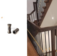 Vente en gros de colliers de balustre en aluminium longs ronds avec vis de réglage avec balustres ronds de 5/8 "pour décoration d'escalier
