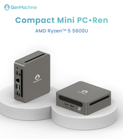 Mini PC GenMachine Ryzen 5 5600H AMD Radeon RX Vaga 7, 6 Núcleos, 12 Subprocesos, 1G LAN, Wifi 6, BT 5.2, Win11, 3 Pantallas, 2HD, 2USB 3.0