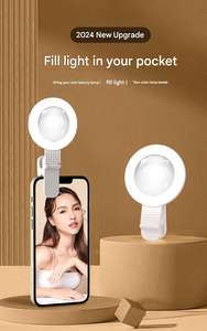 ضوء حلقي LED محمول للهاتف مع مرآة مدمجة وإضاءة سيلفي إضافية وميزة الشحن لتصوير فيديوهات تيك توك والمدونات والتصوير الفوتوغرافي - Product Image 6
