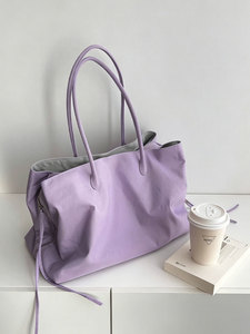 <b>Women</b> Lightweight Nylon Tote <b>Bag</b> Large Capacity Zipper Shoulder Handbag <b>For</b> <b>Work</b> Travel School - Product Image 2