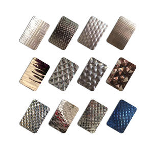 कम कीमत 1.5 मिमी मोटी 4X8 20 गेज गोल्डन वॉटर नालीदार मिरर स्टेनलेस स्टील शीट प्लेट - Product Image 4