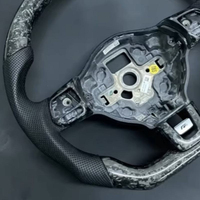 Volant de voiture en fibre de carbone forgée pour Volkswagen Polo Golf 6 GTI R CC MK7 Mk6, mise à niveau pour les anciens modèles
