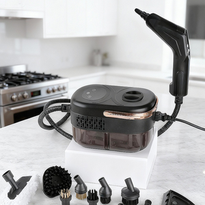 เครื่องทำความสะอาดไอน้ำแรงดันสูง 1200W 1200ml รุ่นขายดีประจำปี 2026 พร้อมอุปกรณ์เสริม 9 ชิ้น สำหรับพื้น ยาแนว กระเบื้อง พรม รถยนต์ - Product Image 2