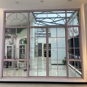Puertas Francesas de Aleación de Aluminio, Ventanas Decorativas de Estilo Francés para Interiores, para Cafetería, Restaurante, Separación de Espacios - Product Image 1