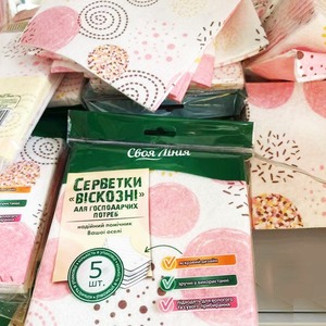 Foreign Trade Export Printing German Rag Non-woven Fabric Printing Rag Viscose Absorbent Oil Removal Rag Kitchen Dish <strong>Towel</strong> - Product Image 2