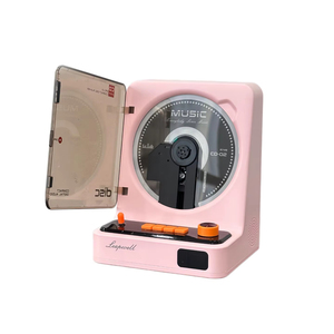 Lecteur CD rétro personnalisé avec couvercle rabattable, écran numérique HD et boutons mécaniques pour la décoration de bureau à domicile ou comme cadeau - Product Image 3