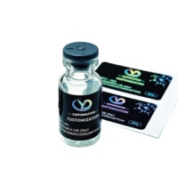 Étiquettes personnalisées gratuites pour flacons PEP 2ml 3ml 10ml, autocollants adhésifs holographiques imperméables imprimés