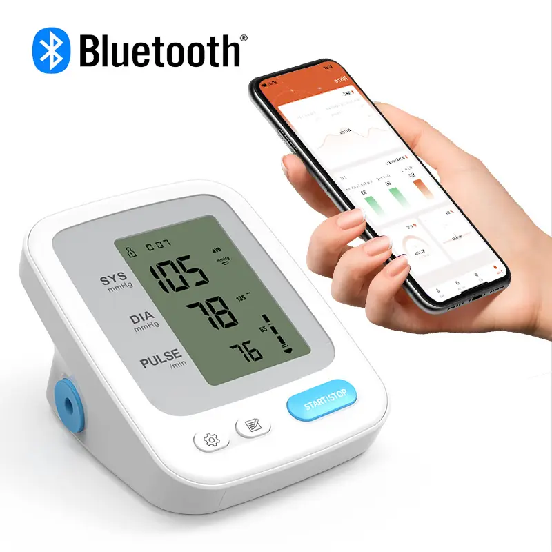 Yonker Herzfrequenz Tensio metros digital BP bp elektronischer Oberarm Manschette Bluetooth Blutdruck messgerät digitales Blutdruck messgerät