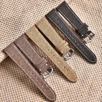 Bracelet de montre en nylon denim tendance, sangle de sport réglable en tissu, bracelet de remplacement compatible avec les montres intelligentes OEM ODM