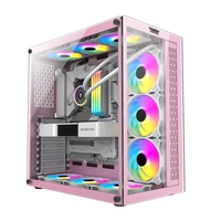 Boîtier PC F905 de haute qualité, logo personnalisé, boîtier d'ordinateur ATX, boîtier de jeu de bureau, côté transparent