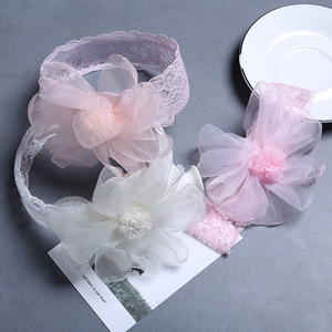 Fascia per <span class=keywords><strong>capelli</strong></span> per neonati con fiocco in pizzo, stile giapponese e coreano, accessori per <span class=keywords><strong>capelli</strong></span> per bambini, fiocco in pizzo a forma di fiore, fascia per <span class=keywords><strong>capelli</strong></span> da principessa - Product Image 6