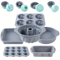 Articles existants promotionnels Grande qualité Polyvalent 30 pièces Deluxe Silicone Bakeware Baking Set