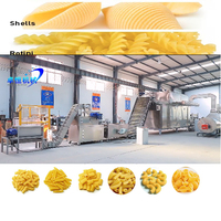 Ligne de production italienne 100kg 200kg Macroni Spaghetti Pasta Macaroni Make Extruder Machine entièrement automatique