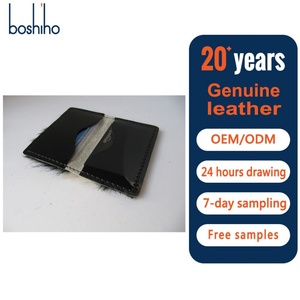Boshiho Genuine Leather Vintage <b>Wallet</b> with Slots Small <b>RFID</b> Blocking Slim Multi-Function Design No Closure for Credit Card - Product Image 1