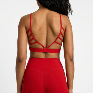 Sujetador deportivo de yoga de nuevo estilo europeo-americano, transpirable, con almohadillas para el pecho, para yoga sin sujetador, fitness, a prueba de golpes, para correr - Product Image 1