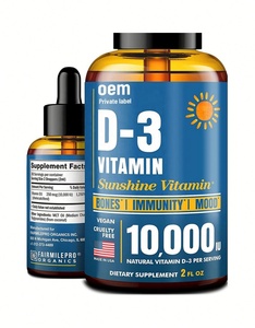 Gotas Orales de Vitamina D3 de Marca Privada, Sistema Inmunológico, Salud, Desintoxicación, Limpieza, Suplementos Herbales - Product Image 1