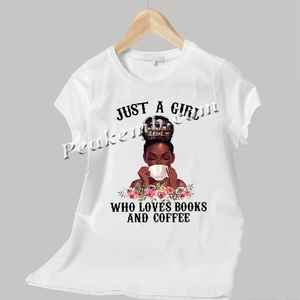 사용자 정의 T 셔츠 패션 블랙 아프리카 소녀 로고 그래픽 일반 티셔츠 대형 Tshirt 여자 - Product Image 5