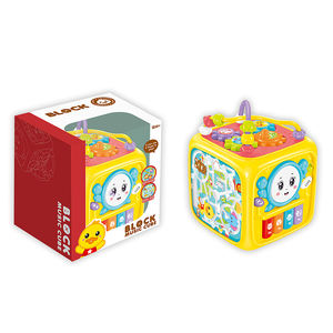 Mainan Kubus Musik Balok Bangunan Populer Mainan Edukasi Hexahedron Bayi Tangan Mengalahkan Drum Di Sekitar Manik-manik Musik Wisdom Kotak Mainan untuk Anak-anak - Product Image 6