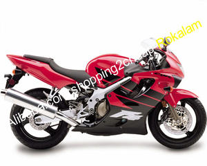 Pour Honda Red Black Fairings CBR600 F4 1999 2000 <span class=keywords><strong>CBR</strong></span> <span class=keywords><strong>600</strong></span> 600F4 <span class=keywords><strong>99</strong></span> 00 Sportbike Kit de carénage de moto - Product Image 1