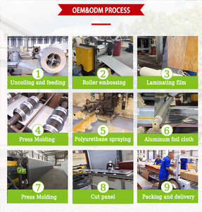 Cứu trợ dập nổi độ bóng cao New Loại kim loại trang trí PU Bảng điều chỉnh cho cửa hàng sang trọng lối vào - Product Image 6