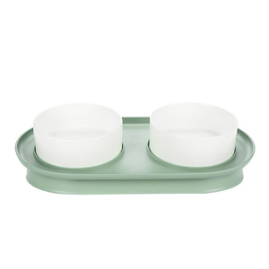 Ensemble de gamelles doubles en céramique antidérapantes pour chats - Product Image 5