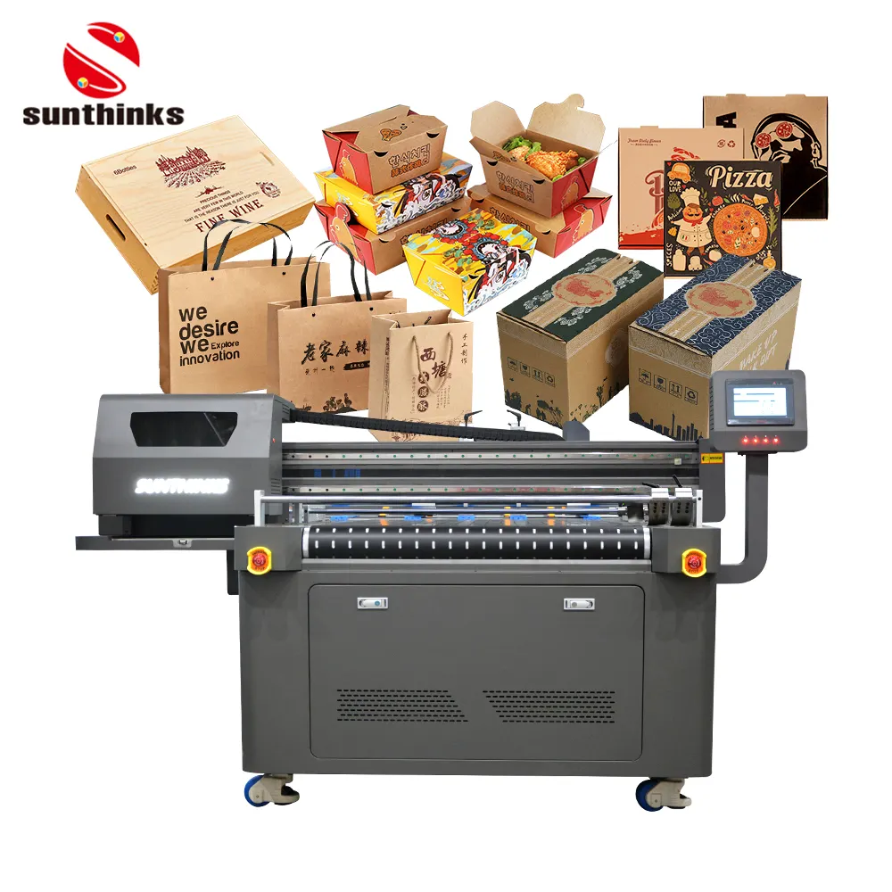 Sunthinks Multifunction Single Pass Print Paper Cup Cafe Machine Food Delivery Package Food Packaging Printer