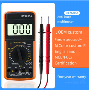 มัลติมิเตอร์ดิจิตอลอิเล็กทรอนิกส์รุ่น DT9205A พร้อมระบบปิดอัตโนมัติและสายวัดแบบเบลท์ - Product Image 4