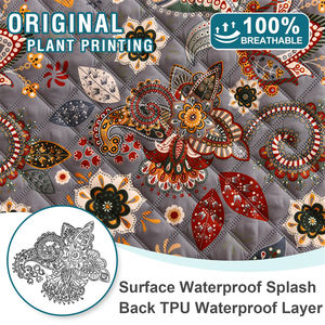 Protector de <span class=keywords><strong>Sofá</strong></span> Floral de 3 Plazas, Antideslizante, Resistente a los Arañazos, Lavable, Funda para Muebles de Sala de Estar, Duradero - Product Image 5