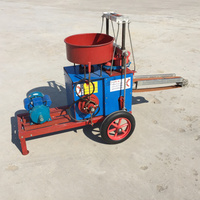 Machine d'enrobage de semis de pastèque 220V moteur modèle de chariot mobile