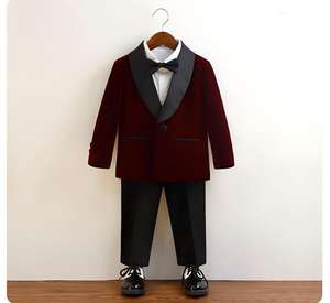 <span class=keywords><strong>Blazer</strong></span> <span class=keywords><strong>de</strong></span> style coréen pour garçons, tenue <span class=keywords><strong>de</strong></span> cérémonie pour enfants pour 1er anniversaire, mariage, garçon d'honneur, performance au piano, costume pour enfants - Product Image 4